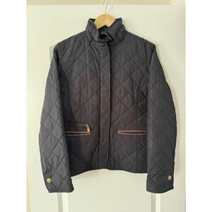 Lauren Jeans Co Ralph Lauren Quilted Jacket Women’s M Black Equestrian
